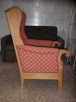 Rustikální sedačka + 2 křesla - 11