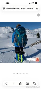 Prodám dětské návleky zn. Boll - modré - L - 11