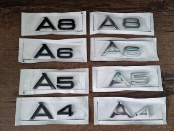 AUDI chromove znaky loga AUDI kruhy - 11