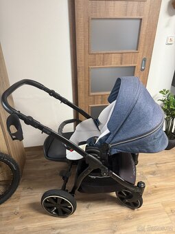 Kočárek Noordi Fjordi II 2v1 Jeans Blue - 11