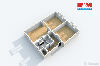 Pronájem bytu 2+1, 48 m², Ústí nad Labem, ul. Železná - 11