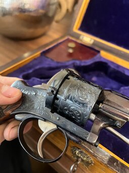 Historický revolver lefaux 12mm v kazete - 11
