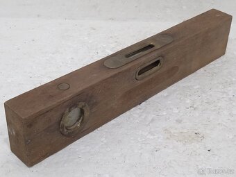 30cm - Retro dřevěná vodováha / vodní váha - 11