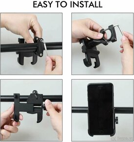Kovový držák na mobil iPhone 6cm až 10cm na kolo - 11