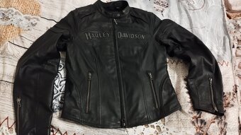 Harley Davidson dámská reflexní kožená bunda vel..S - 11