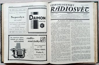Časopisy ČESKOSLOVENSKÝ RADIOSVĚT, 1. ročník, rok 1927 - 11
