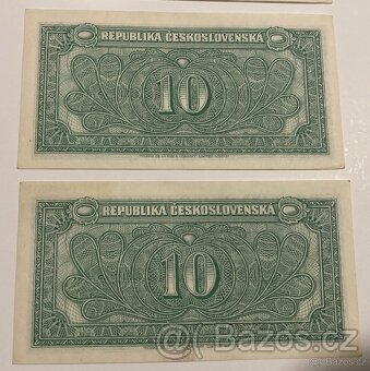 Bankovky 10 kčs bez data ( 1945 ) - 11