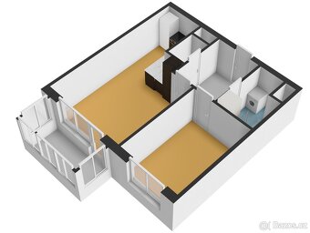 Pronájem bytu 2+kk s balkonem, ca 62 m2, v Liberci. - 11