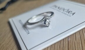 Pandora stříbrný prsten prstýnek Klasické přání 56 - 11