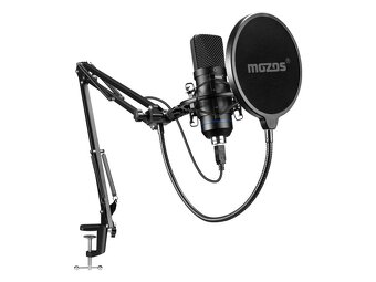 Mikrofon MOZOS s pop filtrem a stojanem - 11