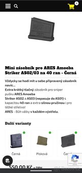 Airsoft  sniper amoeba T1 - komplet - 11