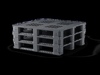 Pevnostní kontejnerové plastové palety ENDUR i7.2, 114x114 - 11