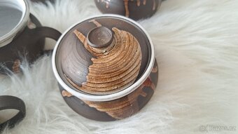 Keramická sada espresso - hrnečky/talířky, konvice/cukřenka - 11