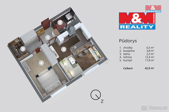 Prodej bytu 2+kk, 43 m², Děčín, ul. V Sídlišti - 11
