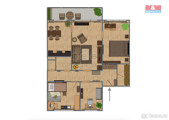 Prodej bytu 4+1, 68 m², DV, Litvínov, ul. Hamerská - 11