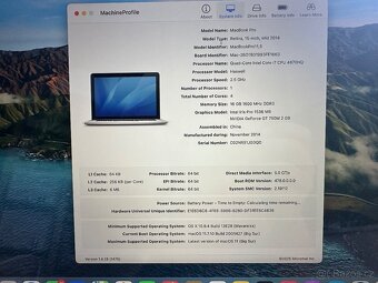 MacBook Pro 15" 2014 (vyšší konfigurace) - 11