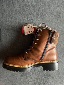 Dámské zimní kožené boty Rieker - 11