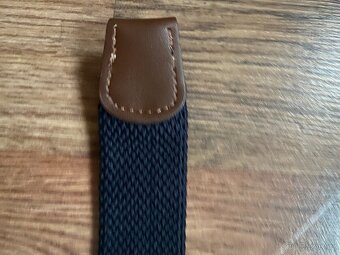 Nový pánský pružný opasek Bandi - modrý s pruhy, L/XL - 11