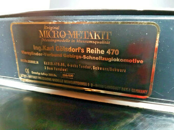 MICRO-METAKIT parní lokomotiva H0 s tendrem KkStB 470.06, č. - 11