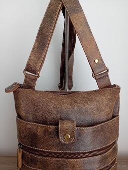 Vera Pelle crossbody taška kožená unisex - 11