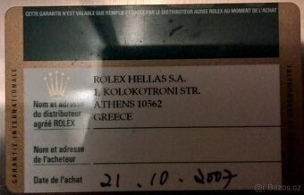 Záruční list Rolex Sea-Dweller 16600 řady M, kompletní sada, - 11