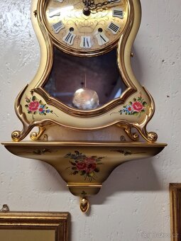 Krbové hodiny Boulle s konzolí - 11