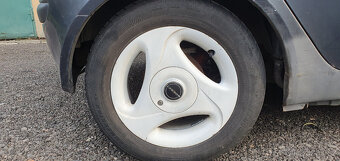 Alu Borbet R14, 6J, 4x100 + letní pneu 185/60 Point S - 11