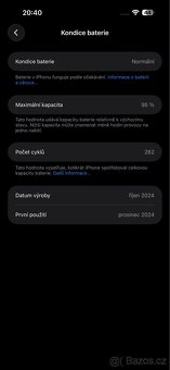 IPhone 16 Pro Max 256gb, black titan. Kapacita baterie 95% - 11