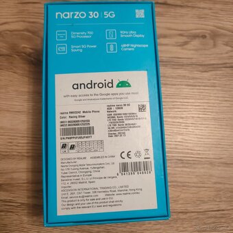 Realme Narzo 30 5G-6,5"IPS/ 128GBÚ 48 Mpx/ stříbrná - 11
