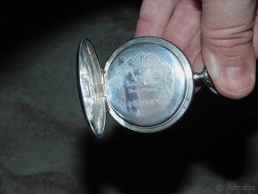 Raritní secesní tříplášťové celostříbrné ultratenké kapesní - 11