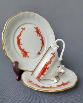 Luxusní porcelánová čajová sada Dresden (1918-1925) - 11