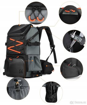 Batoh Foto Velký 32L K&F Concept na DSLR fotoaparát Notebook - 11