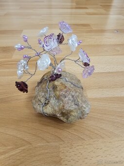 Strom života drátovaný na kameni - řemeslná ruční výroba - 11