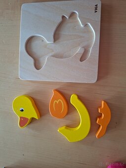 Dřevěné puzzle pro nejmenší 15 cm - 11