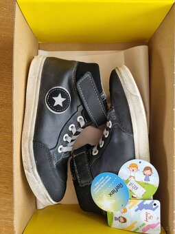 Barefoot boty Jonap 028 M černé celoroční kotníkové s hvězdo - 11