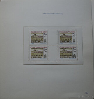 Československo 1980, sbírka, originál albové listy Pofis - 11