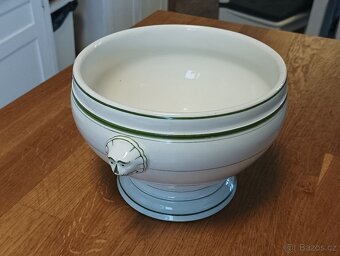 STAROŽITNÁ SECESNÍ PORCELÁNOVÁ MÍSA PIGOIS & JACQUET FRANCIE - 11