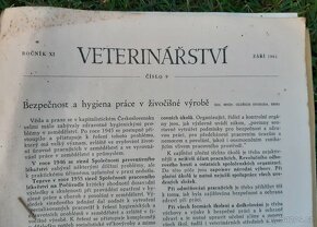 Prodám časopisy "Veterinářstvi" - 11