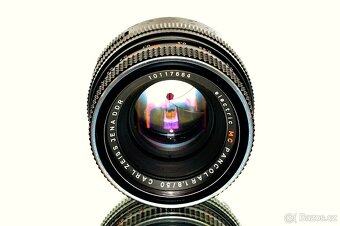 3x Carl Zeiss RED MC M42 2,4/35, 1,8/50, 3,5/135 TOP STAV - 11