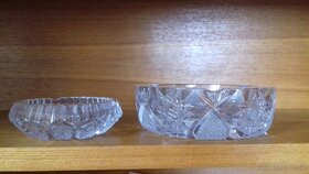 miska a svícen KOBALT // BROUŠENÉ SKLO - 11