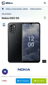 Nokia G60 5G černá 128GB TOP stav - 11