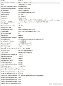 Herní PC i7 13700KF, 32 GB RAM DDR 5, RTX 4080 super - 11