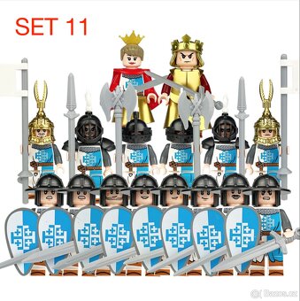 Figúrky Rytieri 5 (8ks) typ lego, nové, nehrané - 11