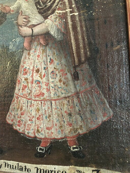 Olejomalba, malba, starý mistr, portrét, 18. století, vzácné - 11