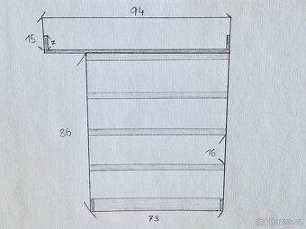 Přebalovací pult s komodou - 11