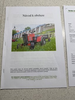 Sněžný elektrický traktůrek BROLS 1000 + el.radlice TOP STAV - 11