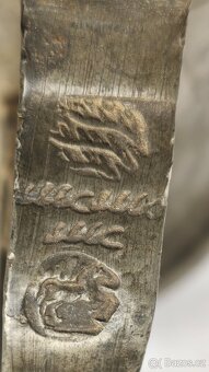 starožitná cínová konvice - 11