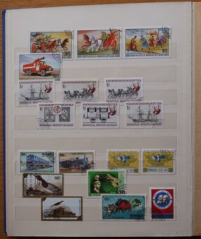 Album modrý + známky Mongolsko - 11