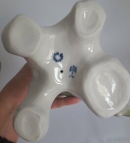 Starožitná porcelánová figura papouška - ENS - Německo - 11