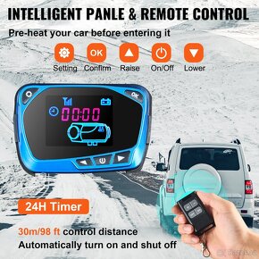 Bufík Naftové topení 8KW LCD dálkové ovl. + servis a díly - 11